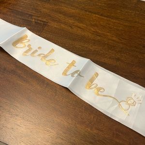 Bride to Be sash